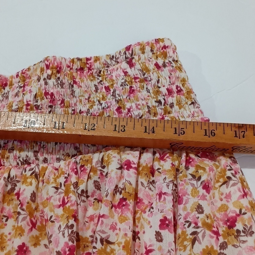 Torrid NWT Floral Elastic Waist Tea Length Skirt Size 2 equivalent to an 18-20 - Picture 12 of 12
